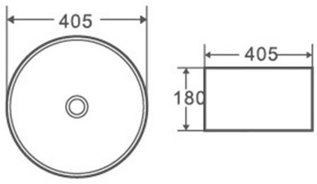 Раковина-чаша Grossman 40 GR-3025BM Черная матовая 