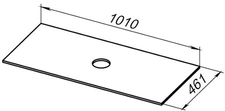 Столешница под раковину Allen Brau Reality 100 1.32025.B Бежевая 