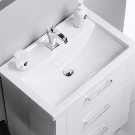 Тумба под раковину Aqwella Манчестер 100 MAN01103 Белый глянец 