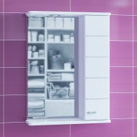 Зеркало-шкаф Санта Омега 60 правый свет