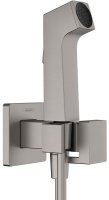 Гигиенический душ со смесителем Hansgrohe Bidette 29233340 Шлифованный черный хром