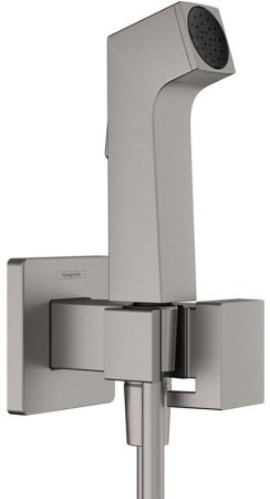 Гигиенический душ со смесителем Hansgrohe Bidette 29233340 Шлифованный черный хром 