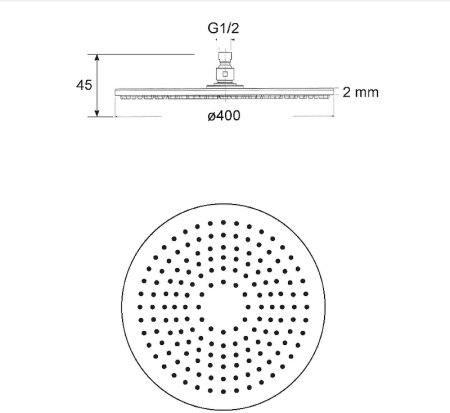 Верхний душ Migliore Rimini 29661 Хром 