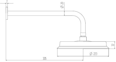 Душевая система Boch Mann Marbella Top BM8731 Черная матовая 