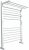Полотенцесушитель водяной Ника Modern ЛМ-3 80/50, белый матовый 
