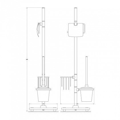 Стойка для туалета FBS Universal UNI 310 