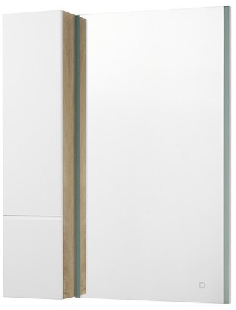 Подвесной шкаф Aquaton Мишель 23 1A244303MIX40 Дуб эндгрейн Белый 