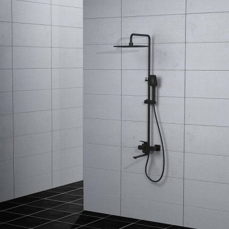 Душевая система Frap H62 F2462 Черная матовая 