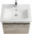 Тумба под раковину Aquaton Капри 60 1A230101KPDA0 подвесная Бетон пайн Белая 