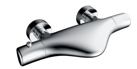 Смеситель для ванной с термостатом AltroBagno Squalo 0213 Cr хром 