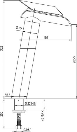 Смеситель для раковины Paini Morgana 73OP205VRLL Золото Стекло 