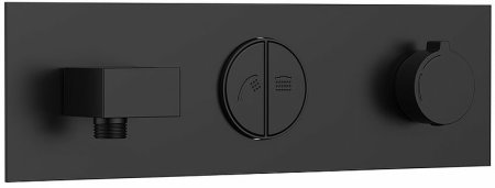 Душевая система Vincea VSFW-422T2MB с термостатом Черная матовая 