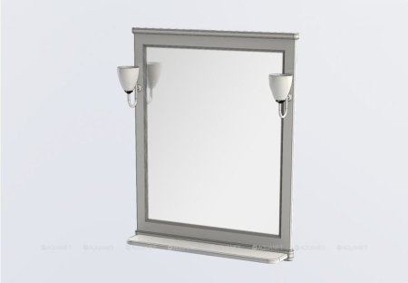 Зеркало Aquanet Валенса 80 белый 