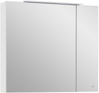 Зеркальный шкаф Roca Oleta 80 A857647806 с подсветкой Белый глянец