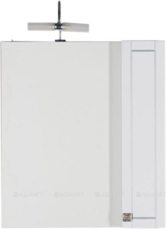 Зеркало-шкаф Aquanet Честер 75 белый/серебро 