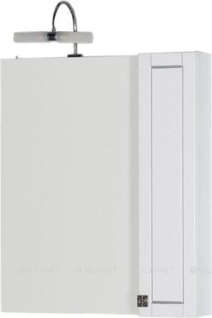 Зеркало-шкаф Aquanet Честер 75 белый/серебро 