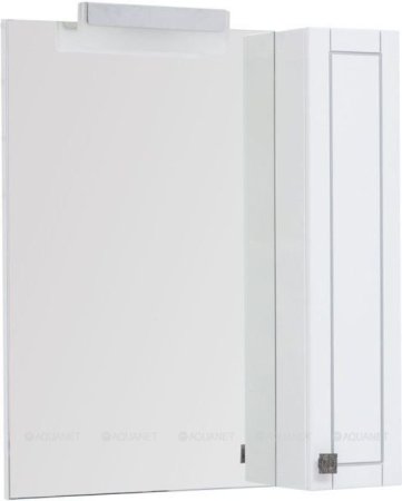 Зеркало-шкаф Aquanet Честер 75 белый/серебро 