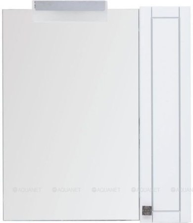 Зеркало-шкаф Aquanet Честер 75 белый/серебро 