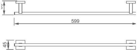 Полотенцедержатель Aquanet 6124 