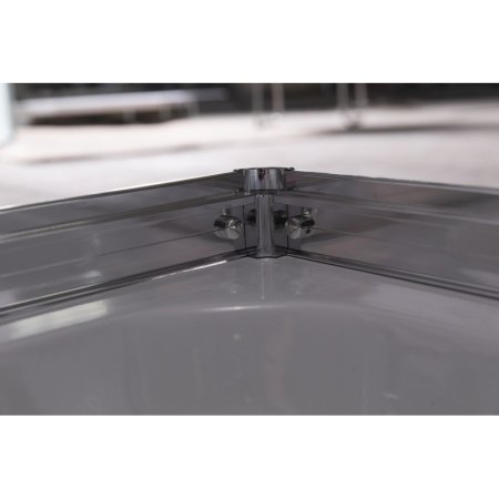 Душевой уголок Esbano ESD-8022 с поддоном 100x80 см, профиль хром, стекло рифленое 