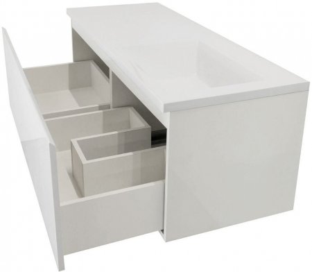 Тумба с раковиной Эстет Dallas Luxe 120 подвесная, 1 ящик, R 