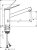 Смеситель Hansgrohe Zesis M33 74802000 для кухонной мойки, хром 