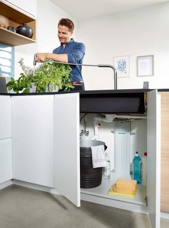 Смеситель Hansgrohe Metris Select M71 73803000 для кухонной мойки, хром 