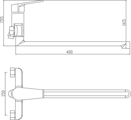Смеситель Boch mann 7302 для ванны с душем 