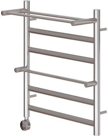 Электрический полотенцесушитель Point Артемида PN14156PE П4 500x600 c 2 полками левый/правый Хром 