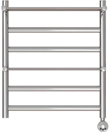 Электрический полотенцесушитель Point Артемида PN14156PE П4 500x600 c 2 полками левый/правый Хром 
