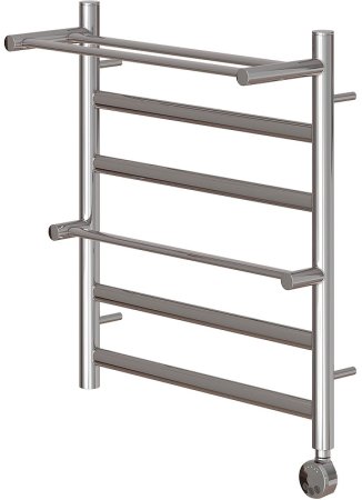Электрический полотенцесушитель Point Артемида PN14156PE П4 500x600 c 2 полками левый/правый Хром 