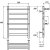 Электрический полотенцесушитель Point Артемида PN14156PE П4 500x600 c 2 полками левый/правый Хром 
