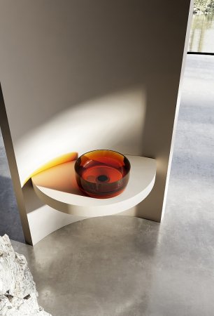 Раковина-чаша Abber Kristall 40 AT2804Opal Коричневая 