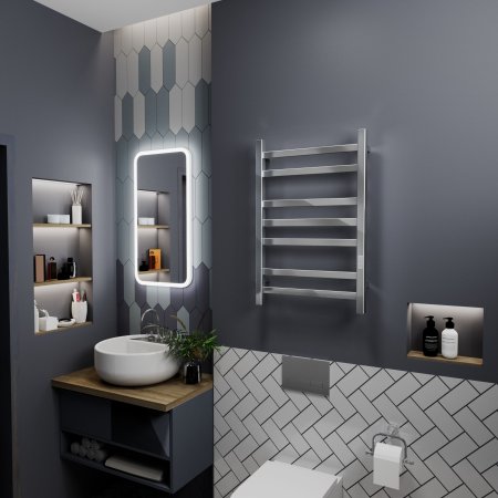 Полотенцесушитель электрический (лесенка) Bauedge Hotel DB-0014, 50x80 см 