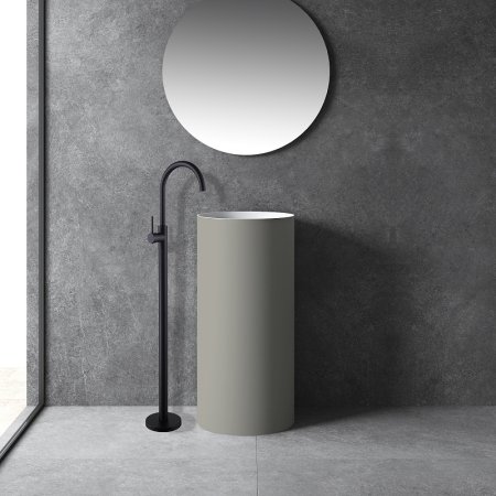 Смеситель для раковины Abber Wasser Kreis AF8141B Черный матовый 