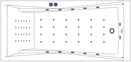 Акриловая ванна Excellent Palace WAEX.PAL18.NANO 180x80 