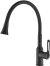 Смеситель для кухни с гибким изливом Raffine F303H-3, черный 
