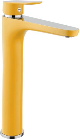 Смеситель для раковины Fiore KEVON CHIC 81YX8119, хром/желтый 