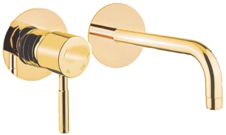 Смеситель для раковины Webert Rimini RI830606794, золото матовое 