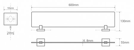 Полка Bemeta Beta 132102042 