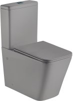 Унитаз компакт WeltWasser Gelbach 001 ST MT-GR 10000006100 Серый матовый с бачком и сиденьем Микролифт