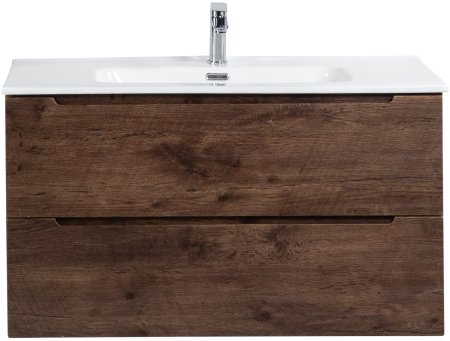 Тумба с раковиной BelBagno ETNA-1000-2C-SO-RW-P Rovere Moro 
