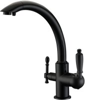 Смеситель для кухонной мойки Zorg Clean Water ZR 314 YF-33 black