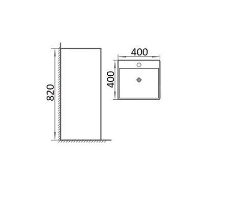 Раковина CeramaLux N P7004L напольная 