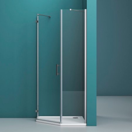 Душевой уголок BelBagno Kraft 80х80 KRAFT-P-1-80-C-Cr-L профиль Хром стекло прозрачное 