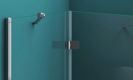 Душевой уголок BelBagno Kraft 80х80 KRAFT-P-1-80-C-Cr-L профиль Хром стекло прозрачное 