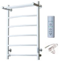 Полотенцесушитель электрический с полочкой (лесенка) Тругор Пэк сп 5 П 80х50 см, белый