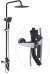 Душевая система Rose R1336H, черный 