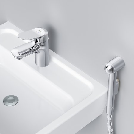 Смеситель для раковины AM.PM Sunny F85C03000 с гигиеническим душем Хром 