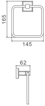 Кольцо для полотенец Gappo G38 G3804 Хром 